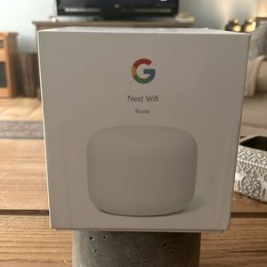 New Google nest router unused. Snow colored